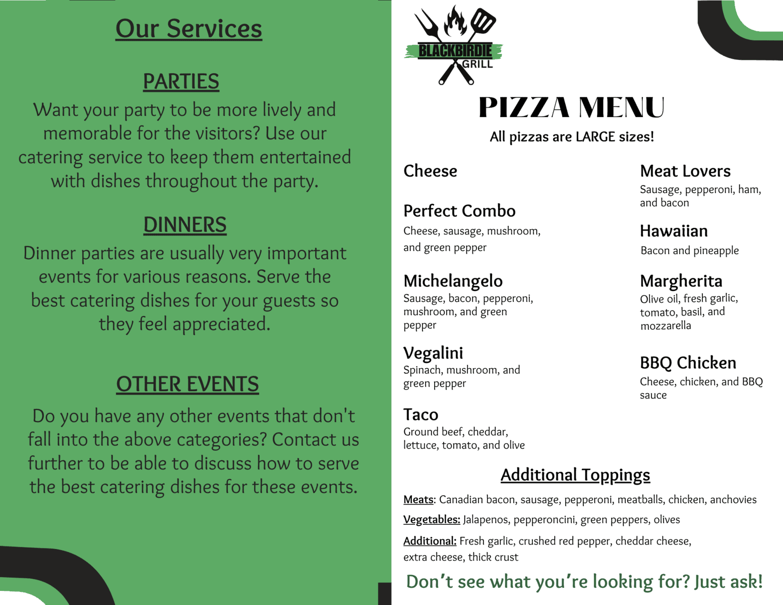 our services and pizza menu (2)