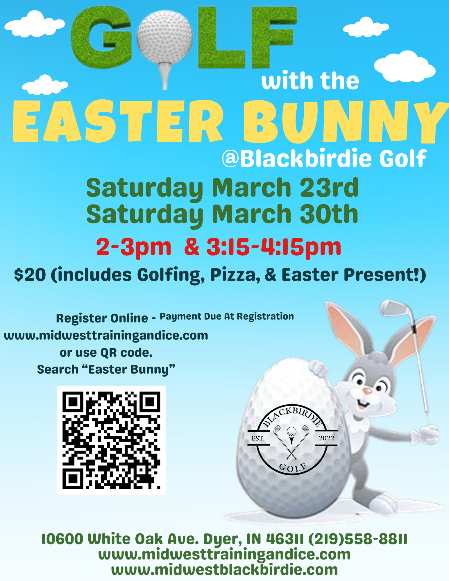 Colorful Illustrated Easter Egg Hunt Invitation Flyer